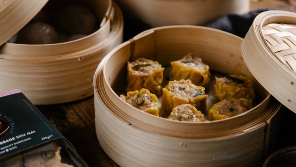 Soy pork and cabbage shumai from Oriental Teahouse.
