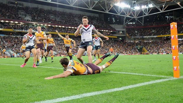 Faster, fitter, better: Brisbane winger Corey Oates has made a great leap forward in 2015.