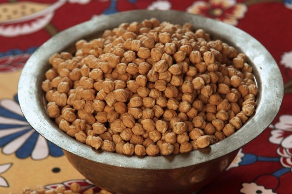 Dried chickpeas require soaking.