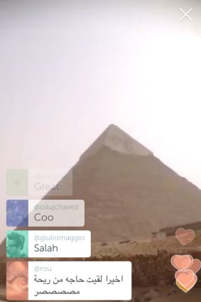 Periscope's intended use: Live-streaming something that is not in copyright.