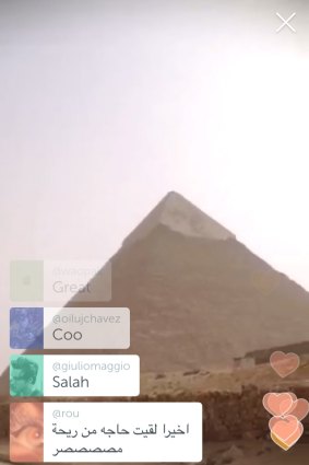 Periscope's intended use: live-streaming moments from your life.