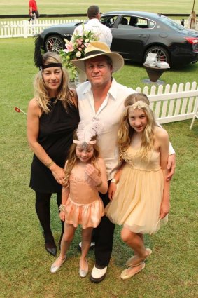 Peter Phelps with his wife Donna and daughters Polly (left) and Aja. 