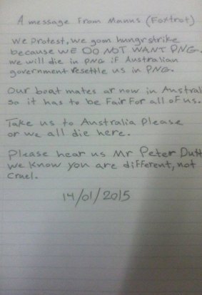 The letter for Peter Dutton.