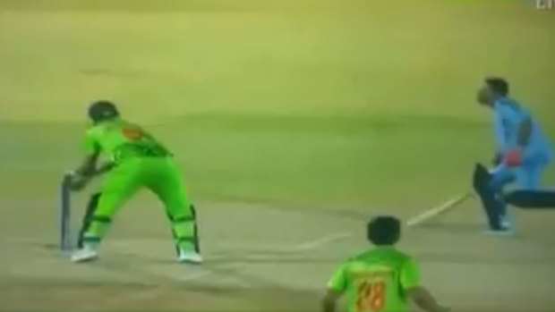 Footage of a UAE cricket match under investigation by the International Cricket Council's anti-corruption unit has gone viral.