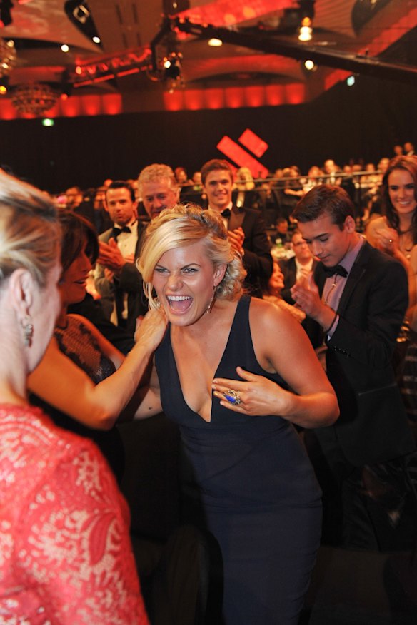 Bonnie Sveen, who won the most popular new talent Logie in 2014 for her role in <i>Home & Away</i>.