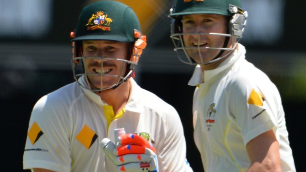 Movers and shakers: Recruiting targets David Warner and Michael Clarke.