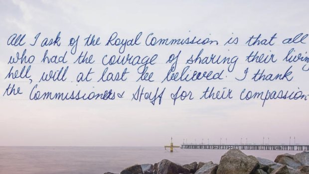 A message to Australia from the royal commission.