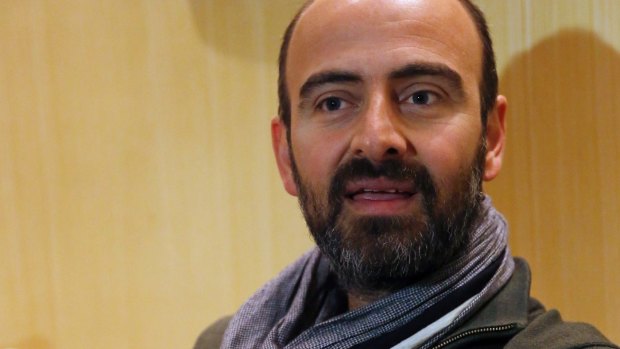Kinan Azmeh, 40, a Syrian musician, one of thousands of valid US green card holders who have found their immigration status in limbo after Trump's order 