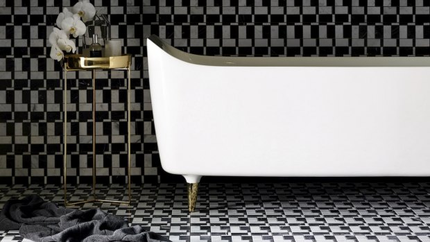 Greg Natale's new range of mosaic tiles create a fantastic effect.