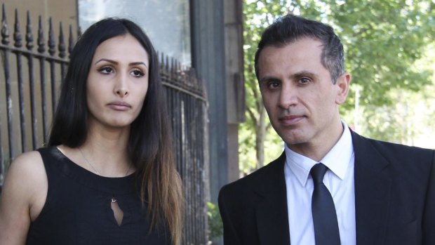 Rachelle Louise and boyfriend Simon Gittany leave Darlinghurst Supreme Court in November 2013.
