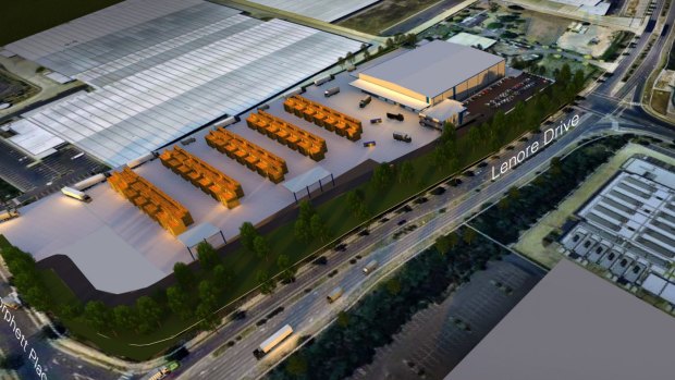 An artist's impression of LOGOS' Erskine Park Logistics Estate.