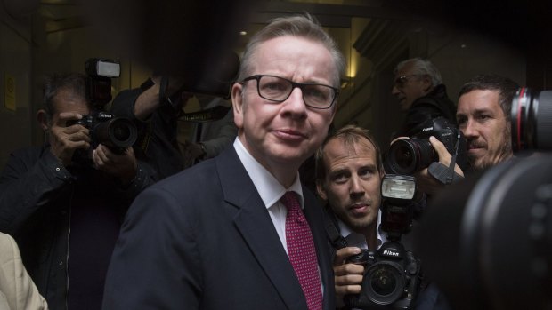 Michael Gove, UK justice secretary, announced his Conservative party leadership bid in London on Friday.