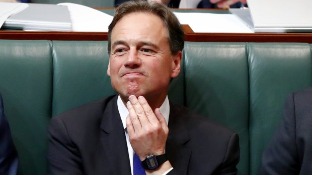Health Minister Greg Hunt has been acting as if there's no report to consider.