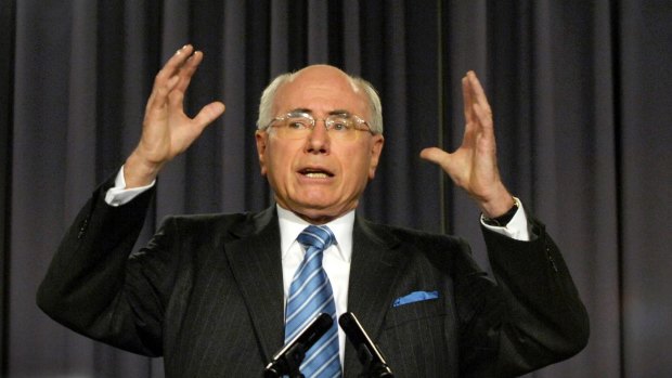 Prime Minister John Howard at the National Press Club in January, 2007.