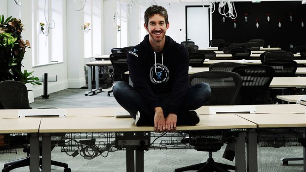 Atlassian co-founder Scott Farquhar at the company's Sydney offices.