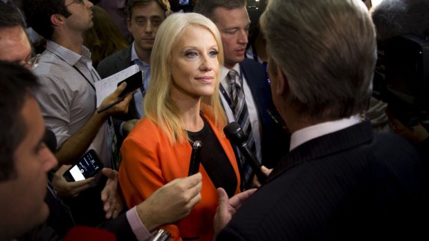 Trump campaign manager Kellyanne Conway admits her candidate is behind.