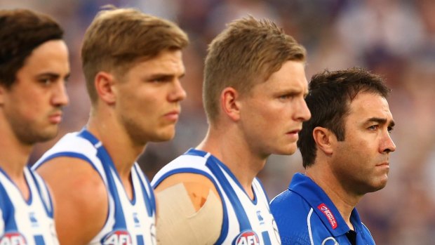 Solid: Jack Ziebell says there is only one man he wants coaching North Melbourne and that's Brad Scott. 