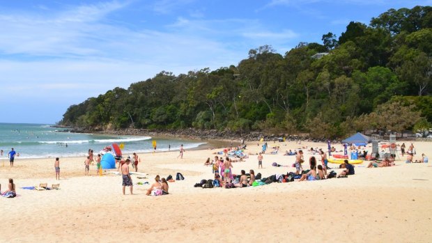 Noosa's famous Main Beach. Wealthy landowners in the region cop some of the state's highest rates. 