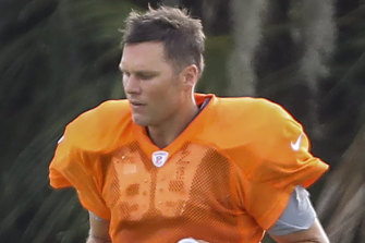 tom brady orange jersey