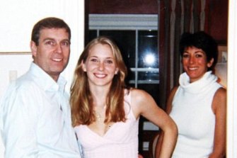 Prince Andrew with Virginia Roberts (now Giuffre) at the London townhouse of Epstein associate Ghislaine Maxwell.