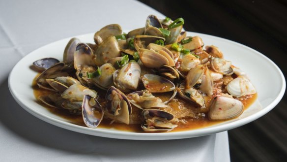 Golden Century's signature pipis and XO sauce.