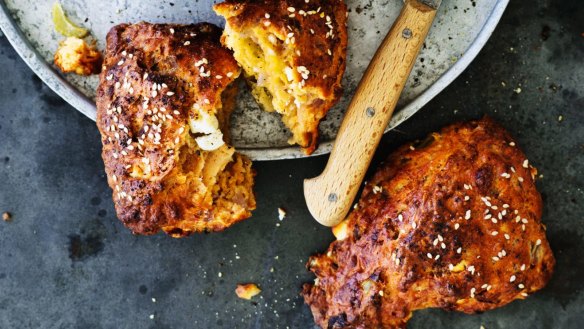 Mix and match your cheeses in these cheesy scones.