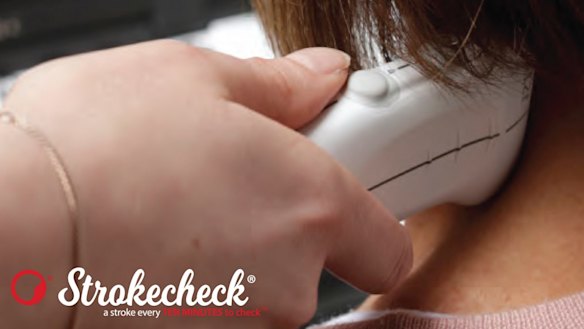 Promotional material from Strokecheck.