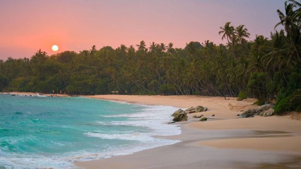 A beautiful Sri Lankan beach.