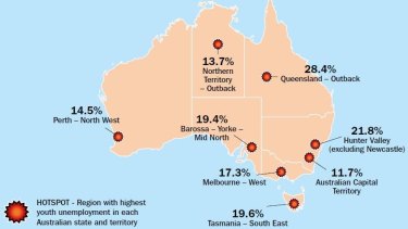 Youth unemployment in Queensland's outback is the highest in the nation.
