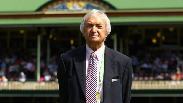 Richie Benaud at the SCG in 2013 