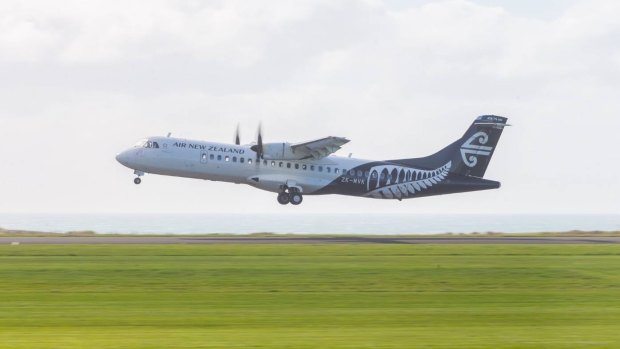 Air New Zealand's only plane in the sky on the morning of April 1 was an ATR-72.