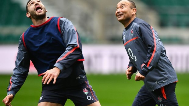 Aiming for the heights: Eddie Jones as England focused on the Grand Slam.