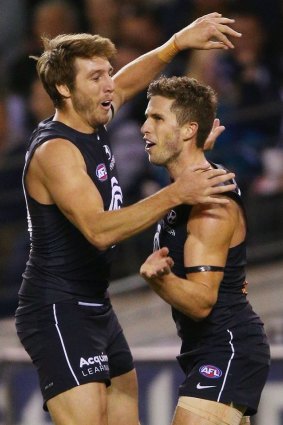 Marc Murphy (right) says it's "exciting times" at Carlton.