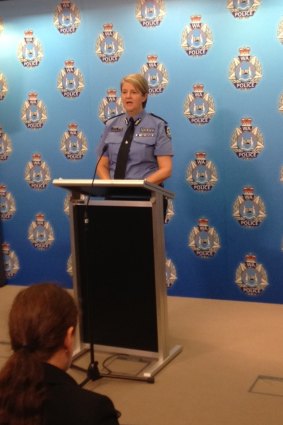 Assistant Commissioner Michelle Fyfe addresses the media.