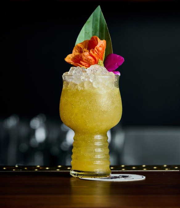 The Pearl Diver cocktail, a Tiki classic that the team have updated with contemporary bartending techniques.
