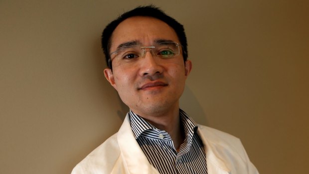 Dr Michael Wong was stabbed by a patient at Footscray Hospital.