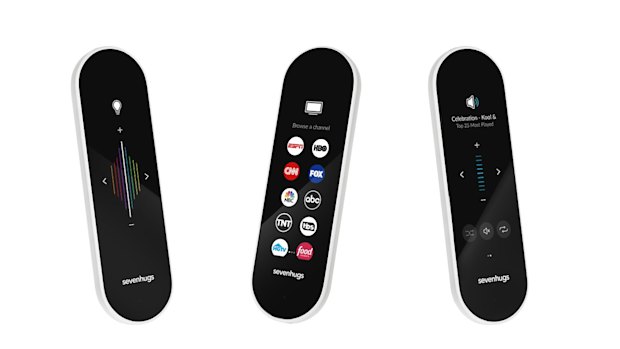 Examples of the Smart Remote control screens.