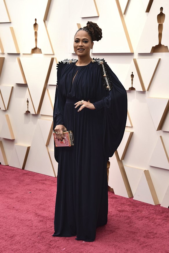 Ava DuVernay wears custom Louis Vuitton.