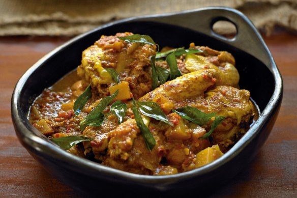 Indian-style chicken curry.
