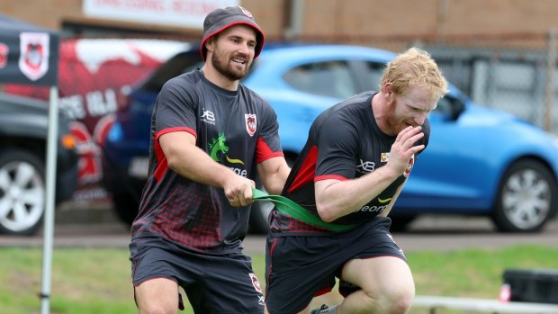 Settling in: New arrival James Graham has been impressed with the Dragons.