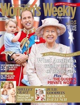 The May issue of The Australian Women's Weekly, which goes on sale on Thursday.