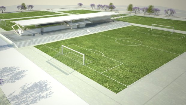 The plans for the State Football Centre in Ashfield
