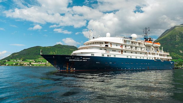 Hebridean Sky cruise ship.