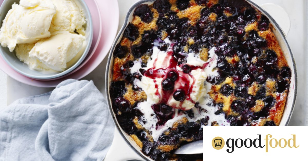 Blueberry spoon cake