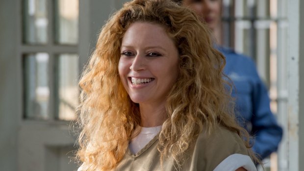 Natasha Lyonne, plays convict Nicky Nichols in Orange Is The New Black.