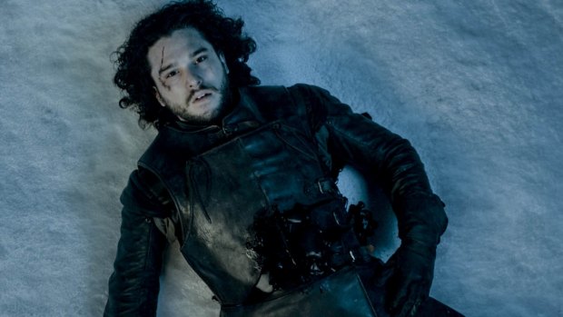 More twists to come ... Jon Snow dies in <i>Game of Thrones</i>, season five.