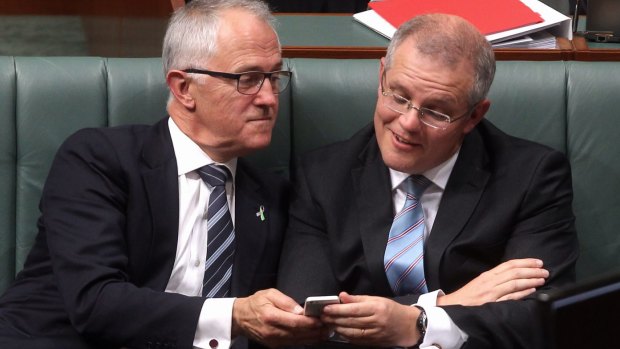 There has been tension between Malcolm Turnbull and Scott Morrison recently.