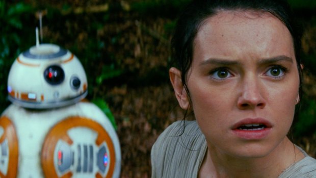 Rey in <i>Star Wars: The Force Awakens</i>.