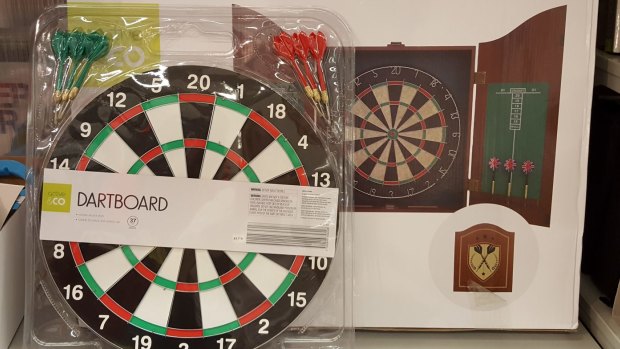 Dartboards from Kmart 