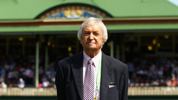 Richie Benaud at the SCG in 2013 